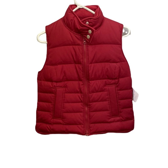 Ann Taylor LOFT Red Down Puffer Vest Quilted Sleeveless New with Tags XS - Picture 2 of 15